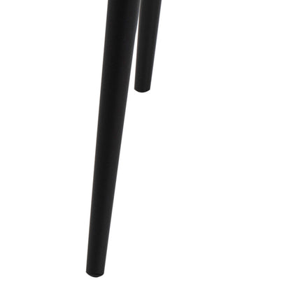 Venice 4 Seater Square Wild Oak Effect Dining Table with Black Steel Legs