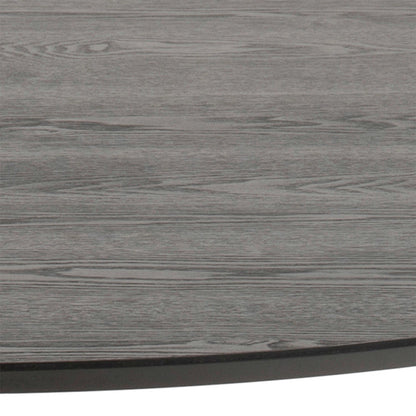 Ibiza 110cm Black Round Dining Table Black Base