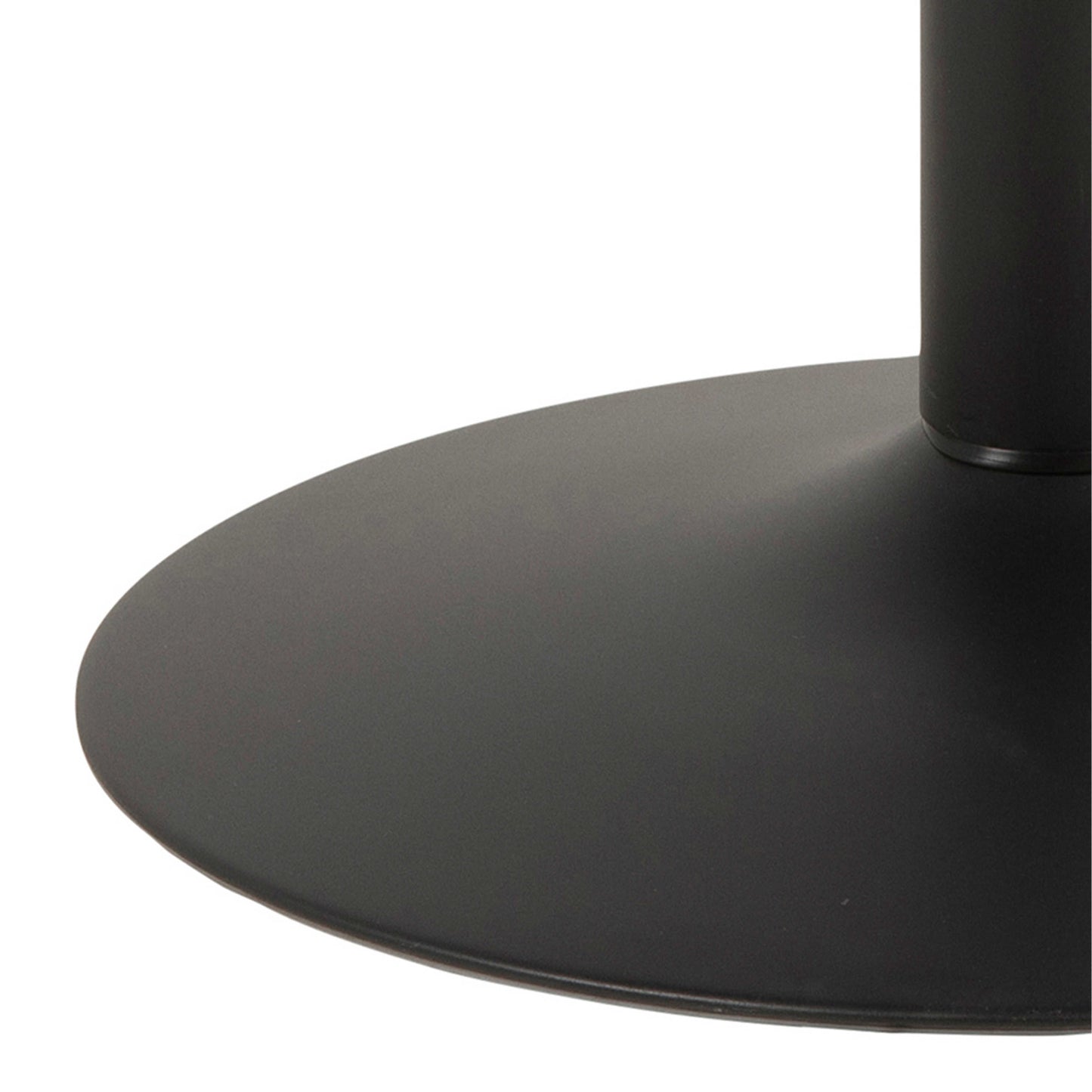 Ibiza 110cm Black Round Dining Table Black Base