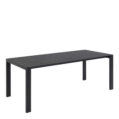 Mexico 8 Seater Matt Black Ceramic Dining Table