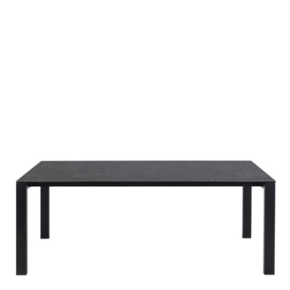Mexico 8 Seater Matt Black Ceramic Dining Table