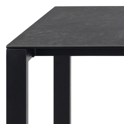 Mexico 8 Seater Matt Black Ceramic Dining Table