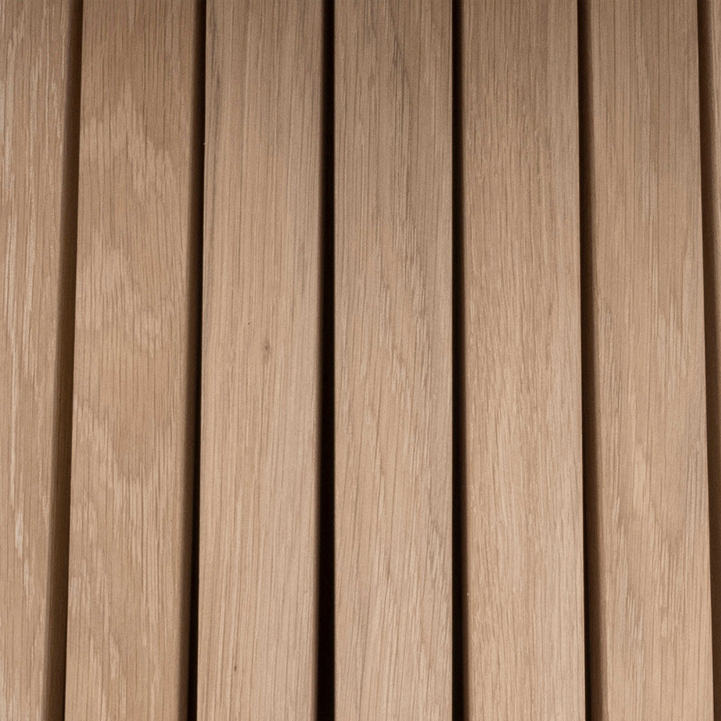 Twillbury White Oak Round Dining Table Slatted Base