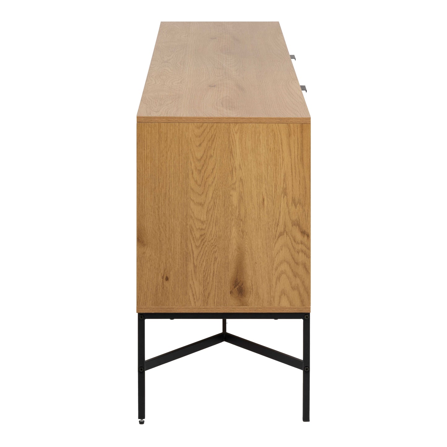 Kalundborg Wild Oak Wood Panelled Sideboard 2 Doors 1 Drawer