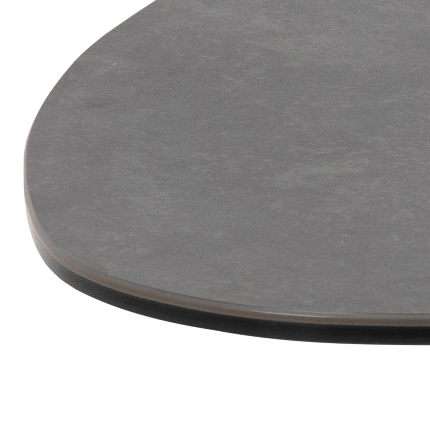 Brackenhill 85cm Black Ceramic Leaf Shaped Coffee Table