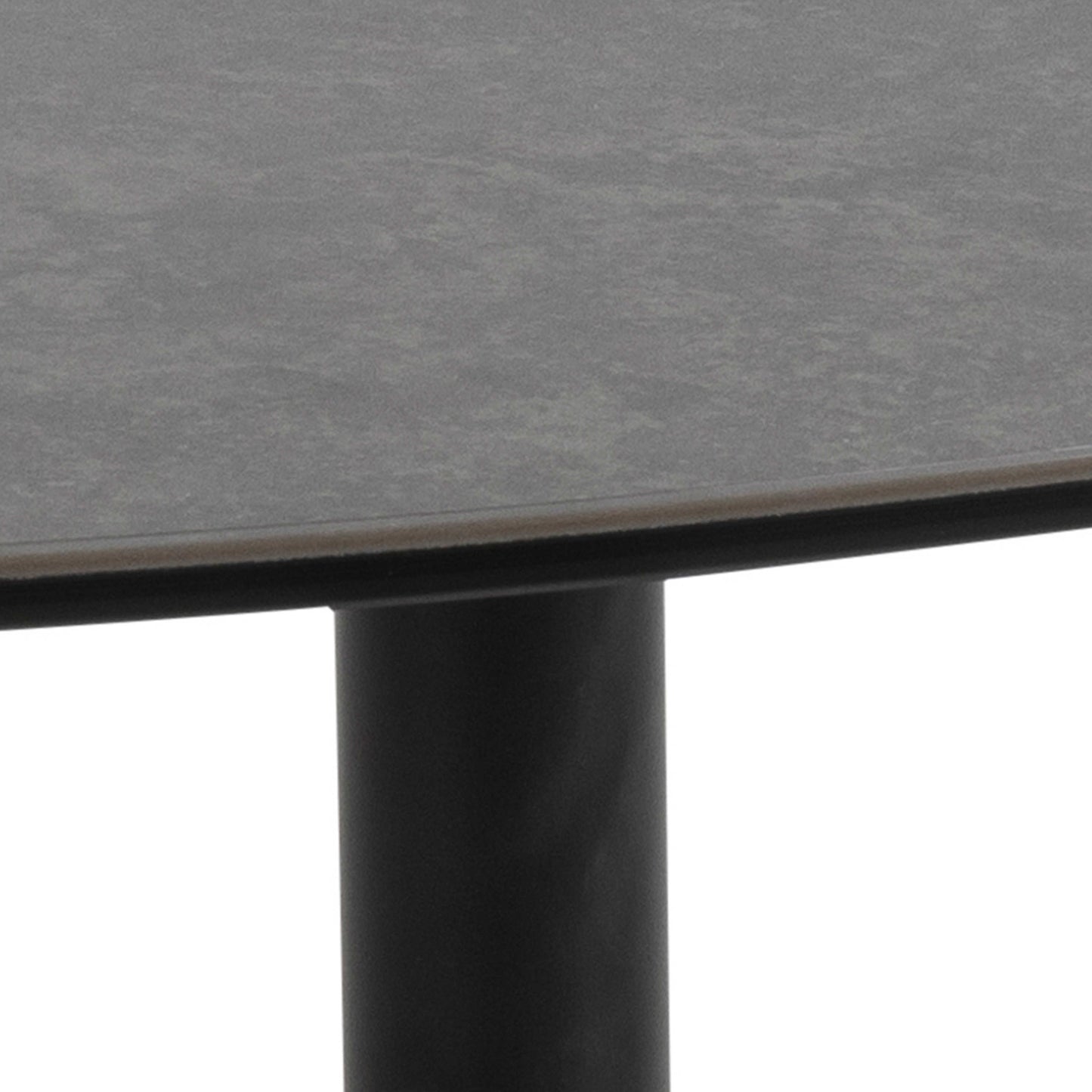 Brackenhill 85cm Black Ceramic Leaf Shaped Coffee Table