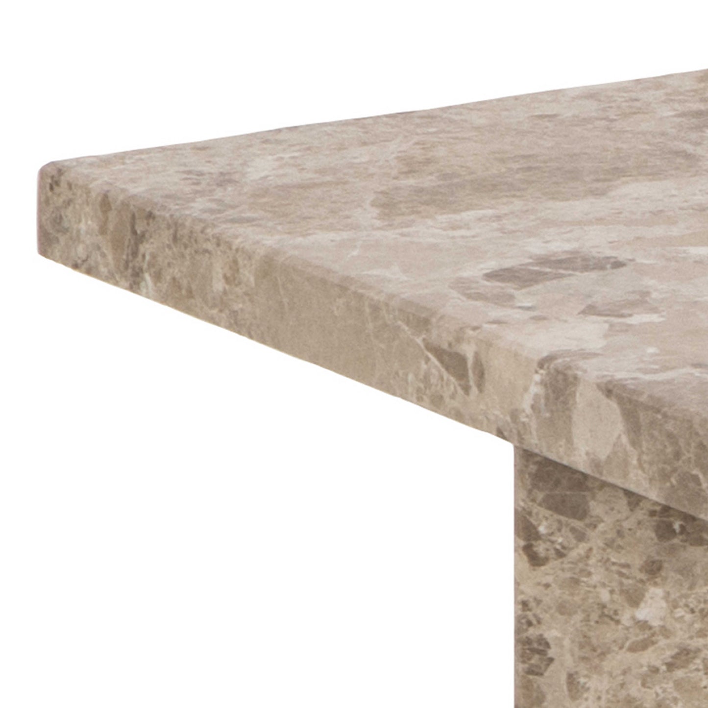 Singapore Latte Brown Marble Square Coffee Table