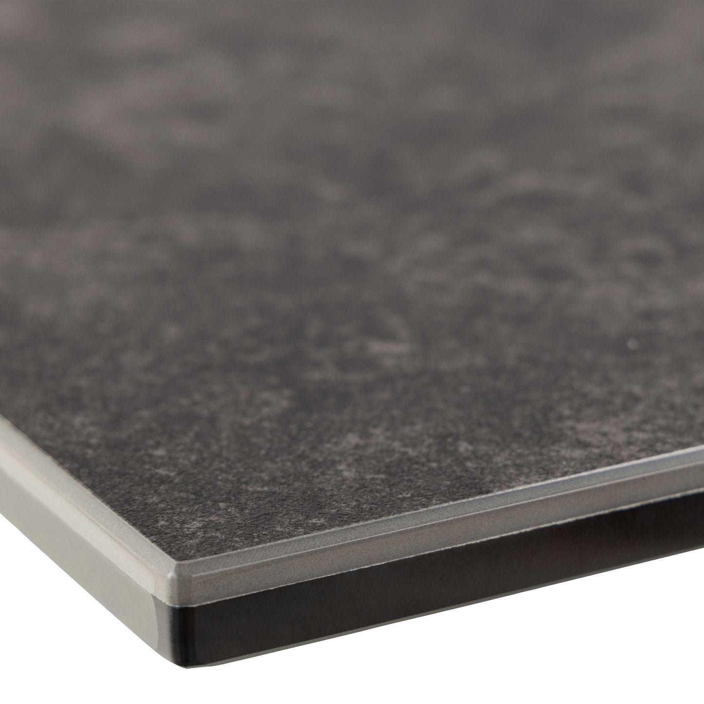 Perth 168cm Black Ceramic Extendable Dining Table Industrial Black Metal Legs