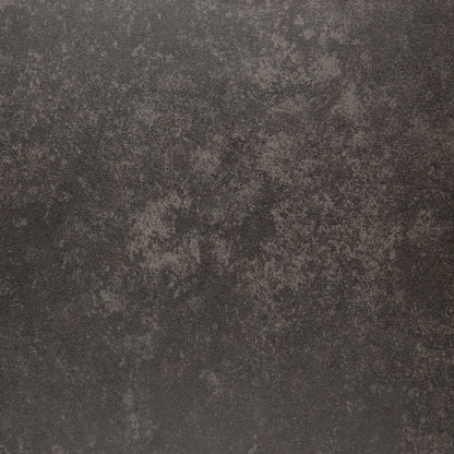 Perth 168cm Black Ceramic Extendable Dining Table Industrial Black Metal Legs