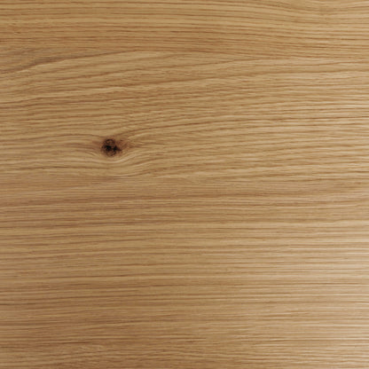 Perth 220cm Natural Oak Veneer Oval Dining Table Industrial Black Metal Legs