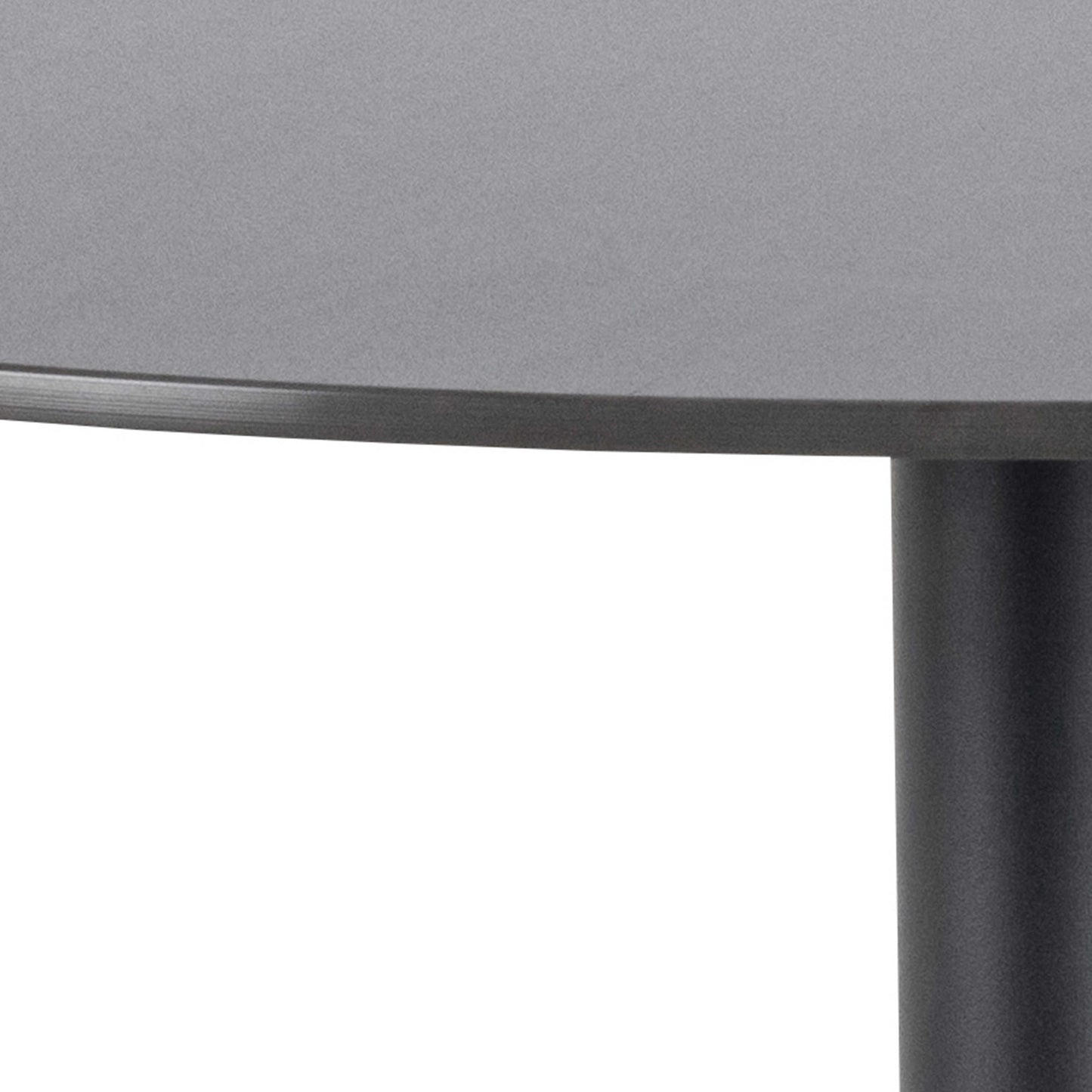 Cloverfern Matt Black Ceramic Round Bar Table