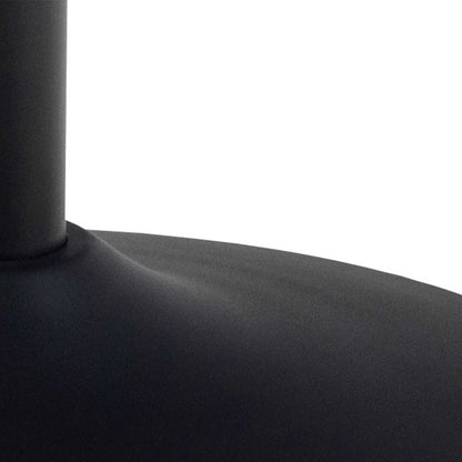 Cloverfern Matt Black Ceramic Round Bar Table