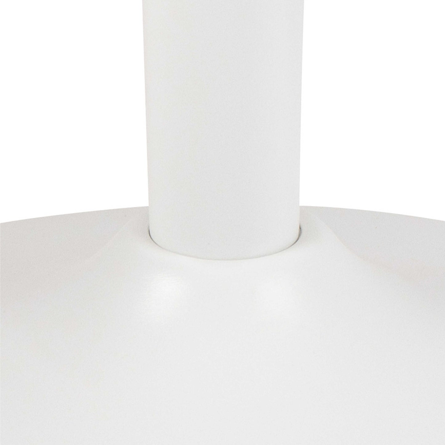 Cloverfern White Ceramic Round Coffee Table