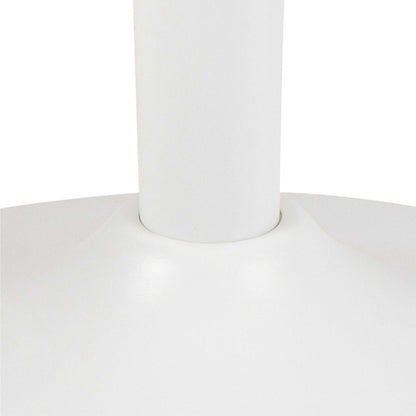 Cloverfern White Ceramic Round Coffee Table