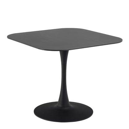 Cloverfern Black Ceramic Square Dining Table