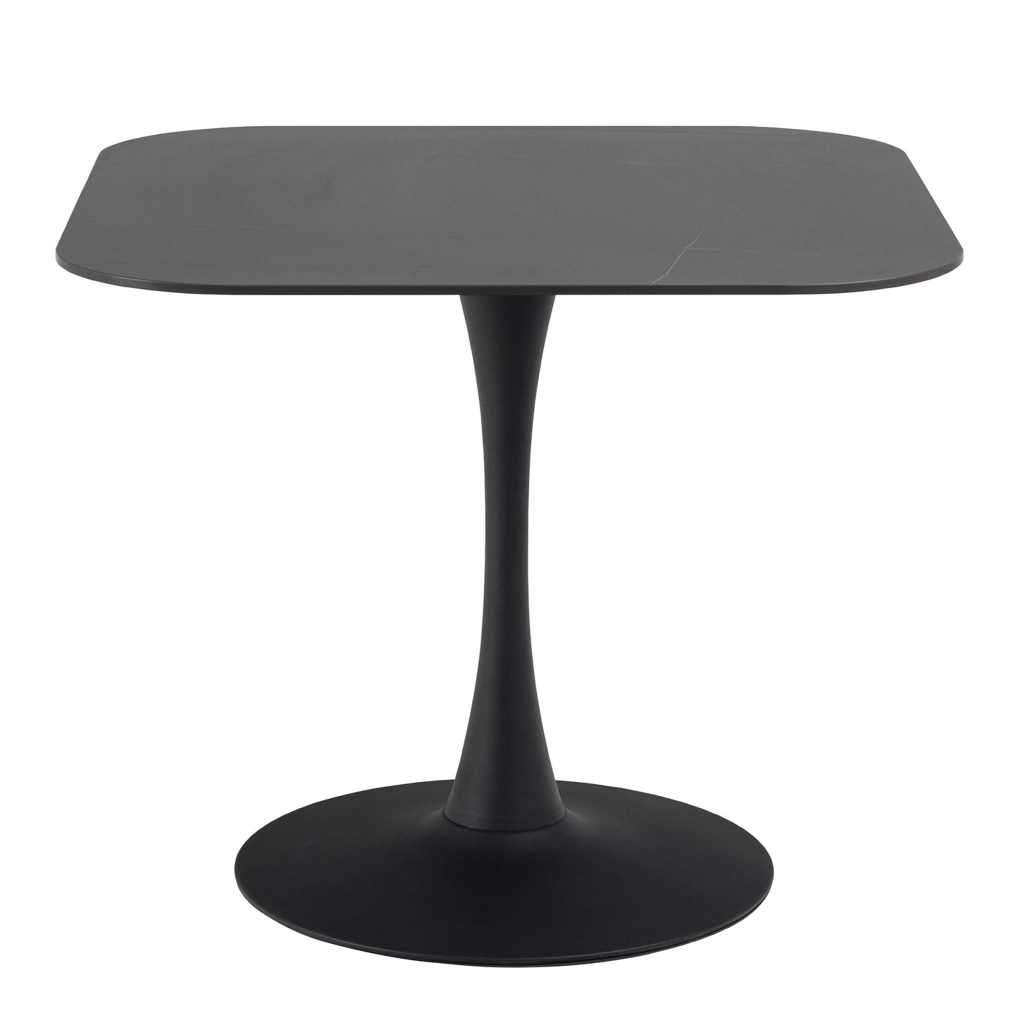 Cloverfern Black Ceramic Square Dining Table