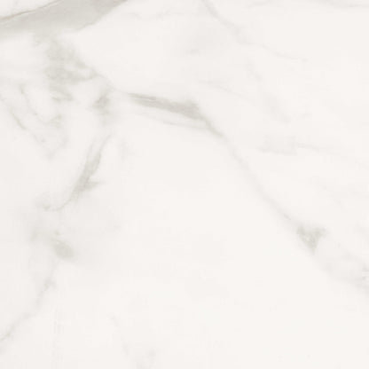 Perth Dining Set 4 Seater White and Black Ceramic Dining Table + 4 Cream Dining Chairs