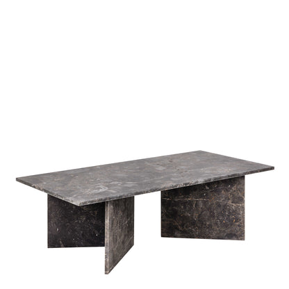 Singapore Brown Marble Modern Rectangular Coffee Table