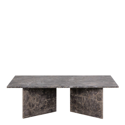 Singapore Brown Marble Modern Rectangular Coffee Table