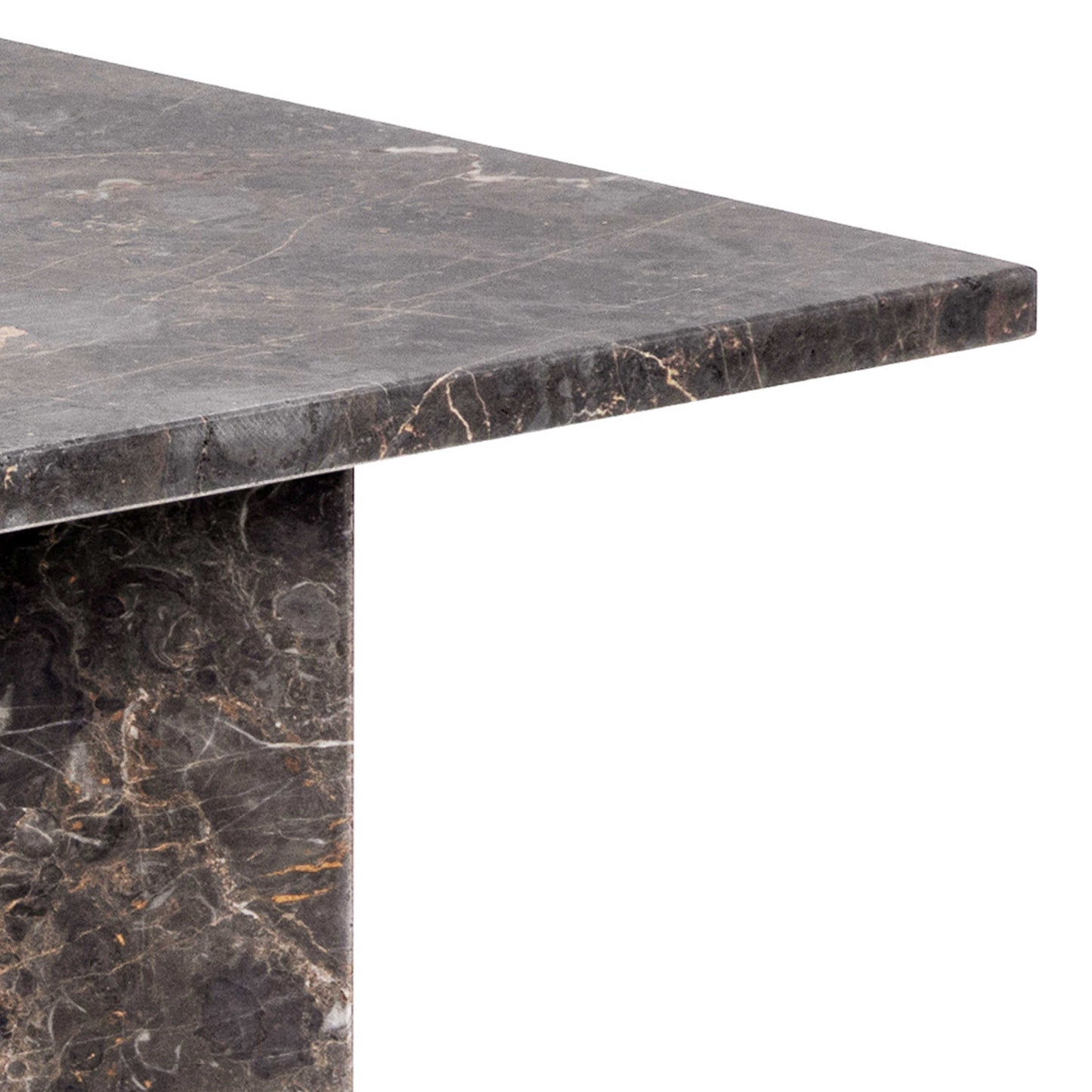 Singapore Brown Marble Modern Rectangular Coffee Table