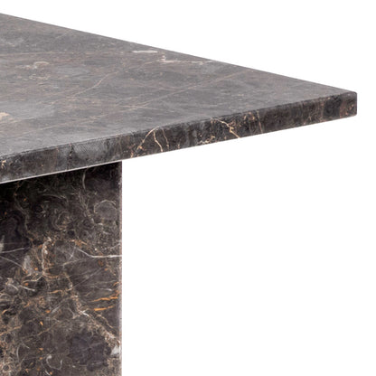 Singapore Brown Marble Modern Rectangular Coffee Table