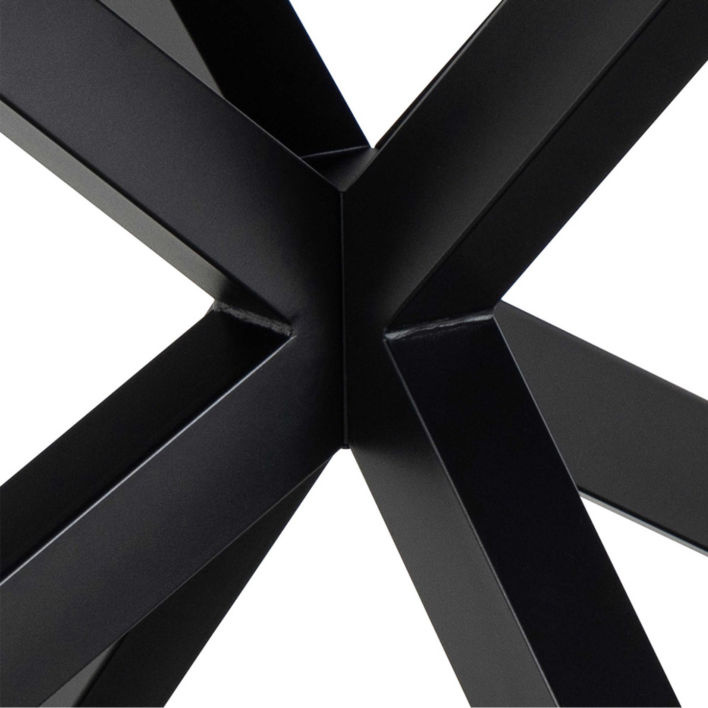 Perth 168cm Grey Ceramic Extendable Dining Table Industrial Black Metal Legs