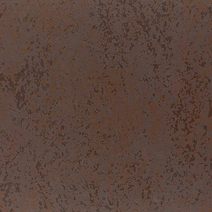 Perth 119cm Rusty Brown Ceramic Round Dining Table Industrial Black Metal Legs