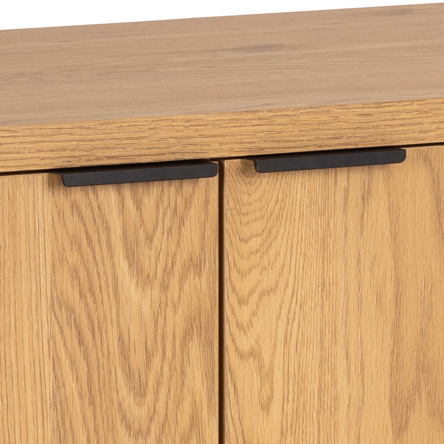 Bramblewig 2 Door Oak Wood Sideboard Slat Design