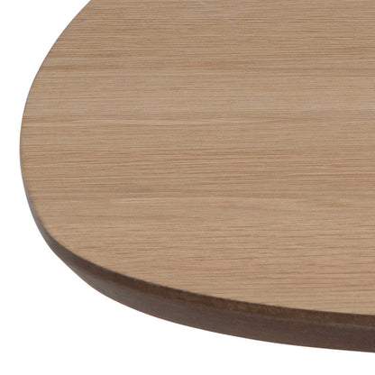 Johannesburg Square Natural Oak Coffee Table Round Edges