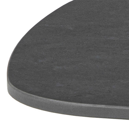 Rosefern Black Ceramic Oblong Coffee Table