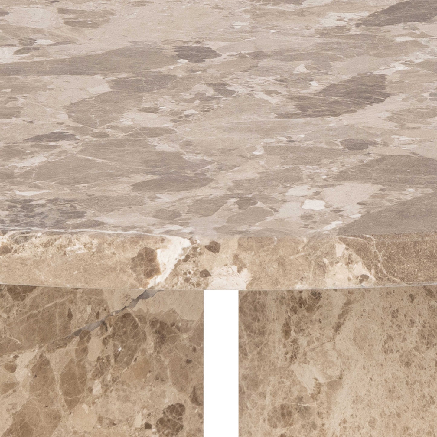 Singapore Latte Brown Marble Round Coffee Table