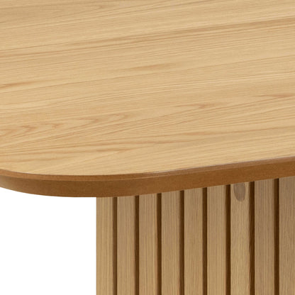 Twillbury Oak Rectangle Dining Table Slatted Legs