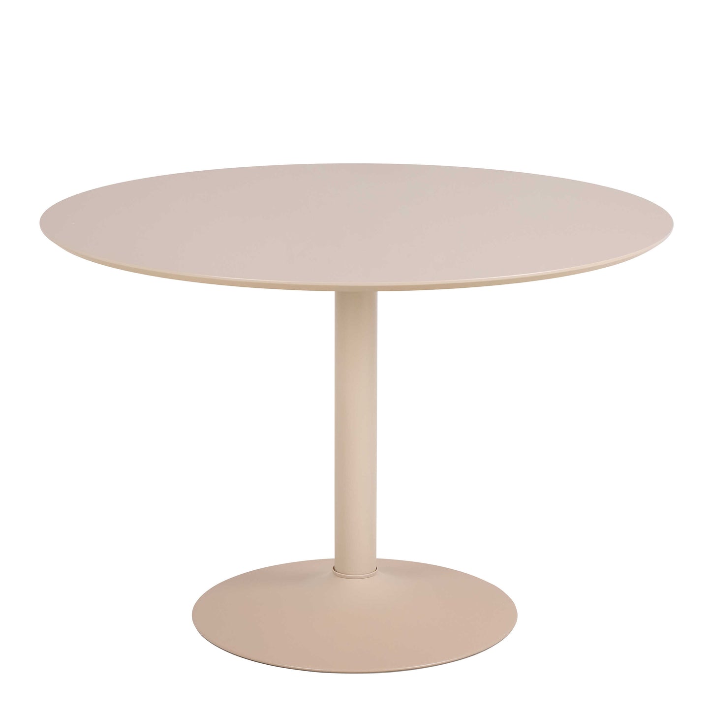 Ars Cream Round Dining Table Trumpet Base