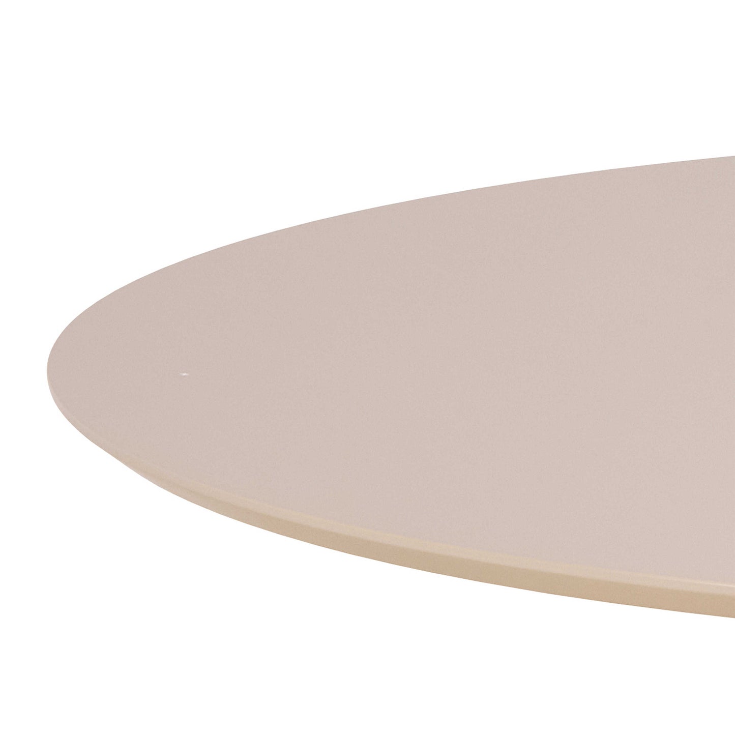 Ars Cream Round Dining Table Trumpet Base