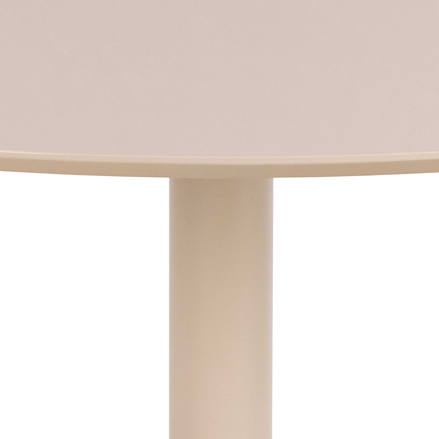 Ars Cream Round Dining Table Trumpet Base