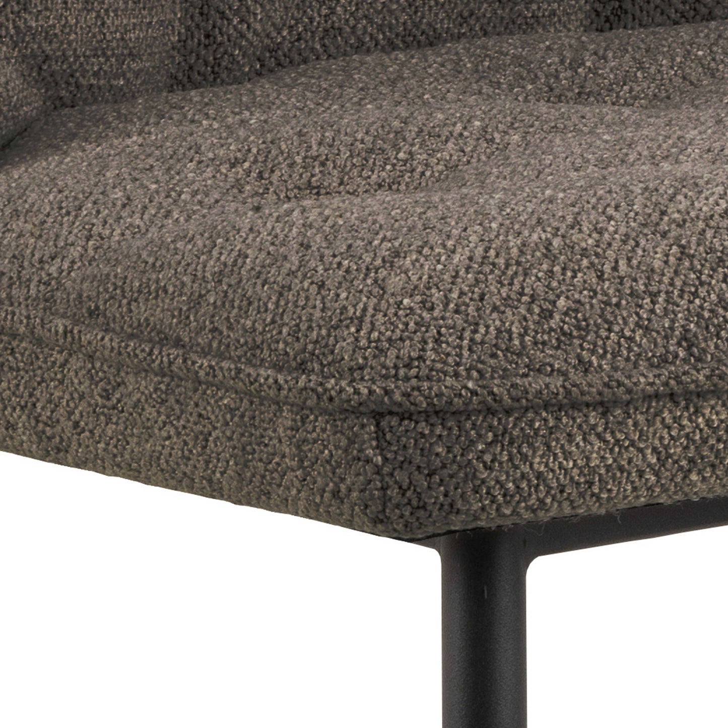 Belfast Grey Ceramic Dining Table 140cm with 4 Taupe Fabric Chairs