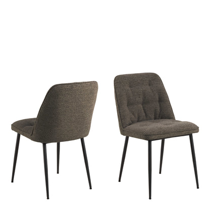 Belfast Grey Ceramic Dining Table 140cm with 4 Taupe Fabric Chairs