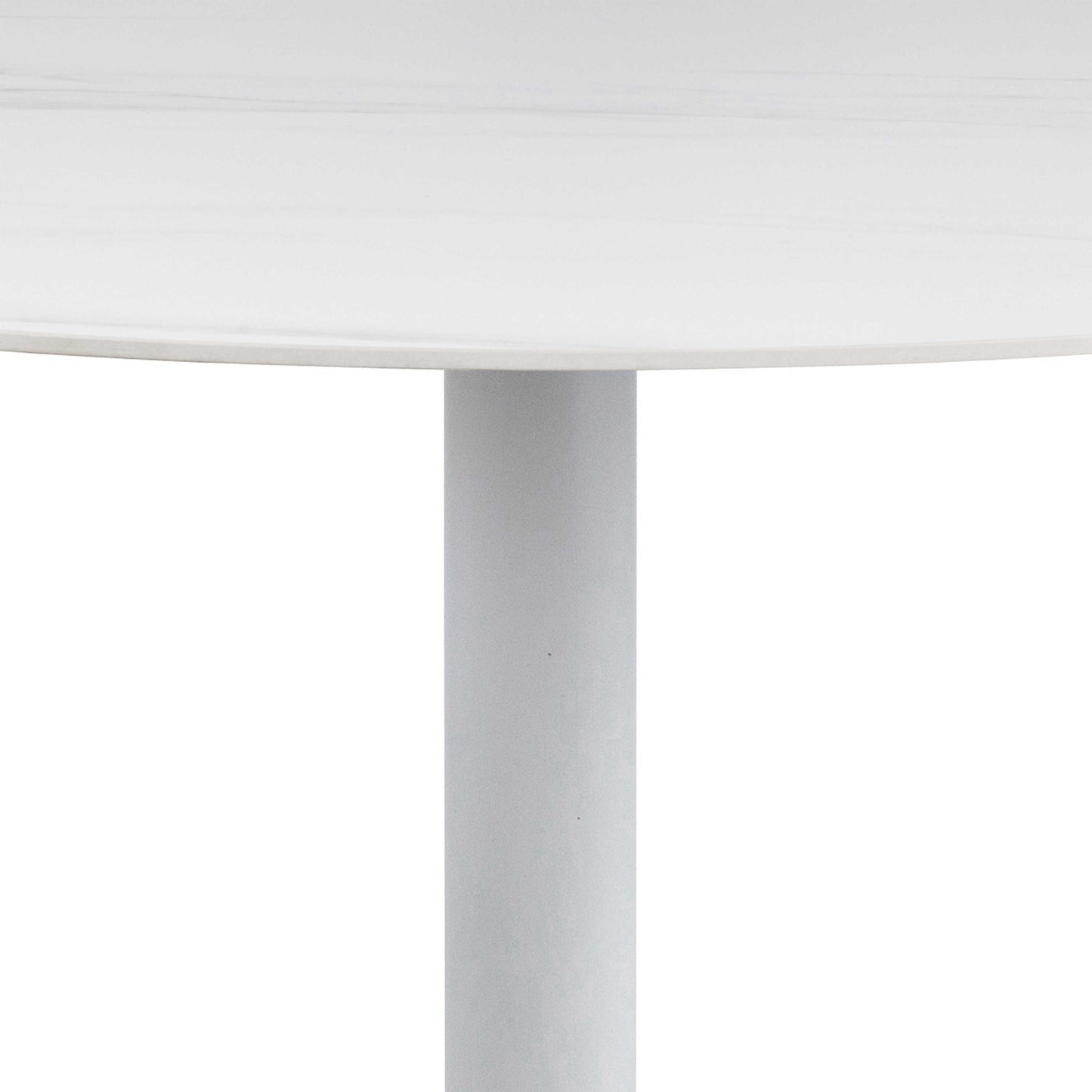 Mombasa White Ceramic Round Bar Table