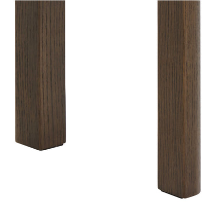 Cork Cream Ceramic Console Table with Oak Veneer Base 1 Drawer