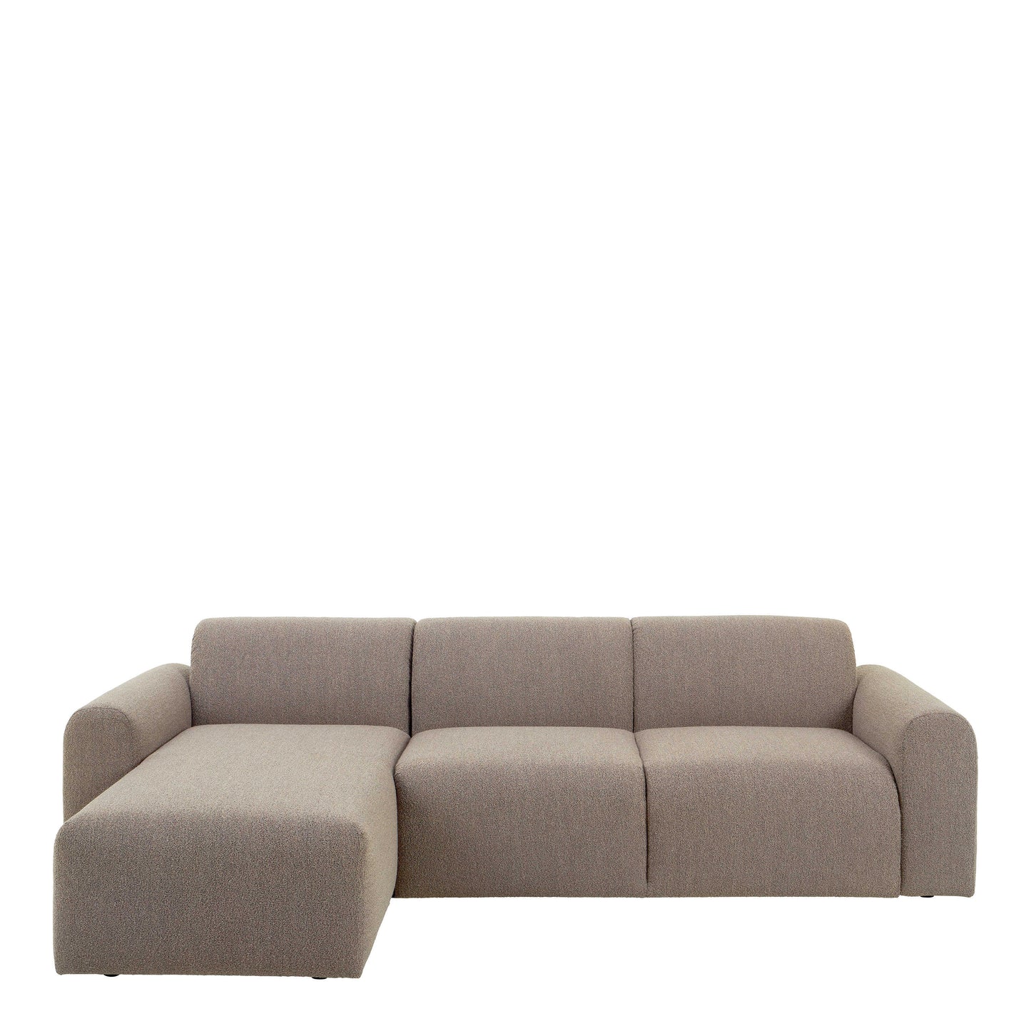 Bilbao Boucle Beige 3 Seater Chaise Longue Sofa Left Hand
