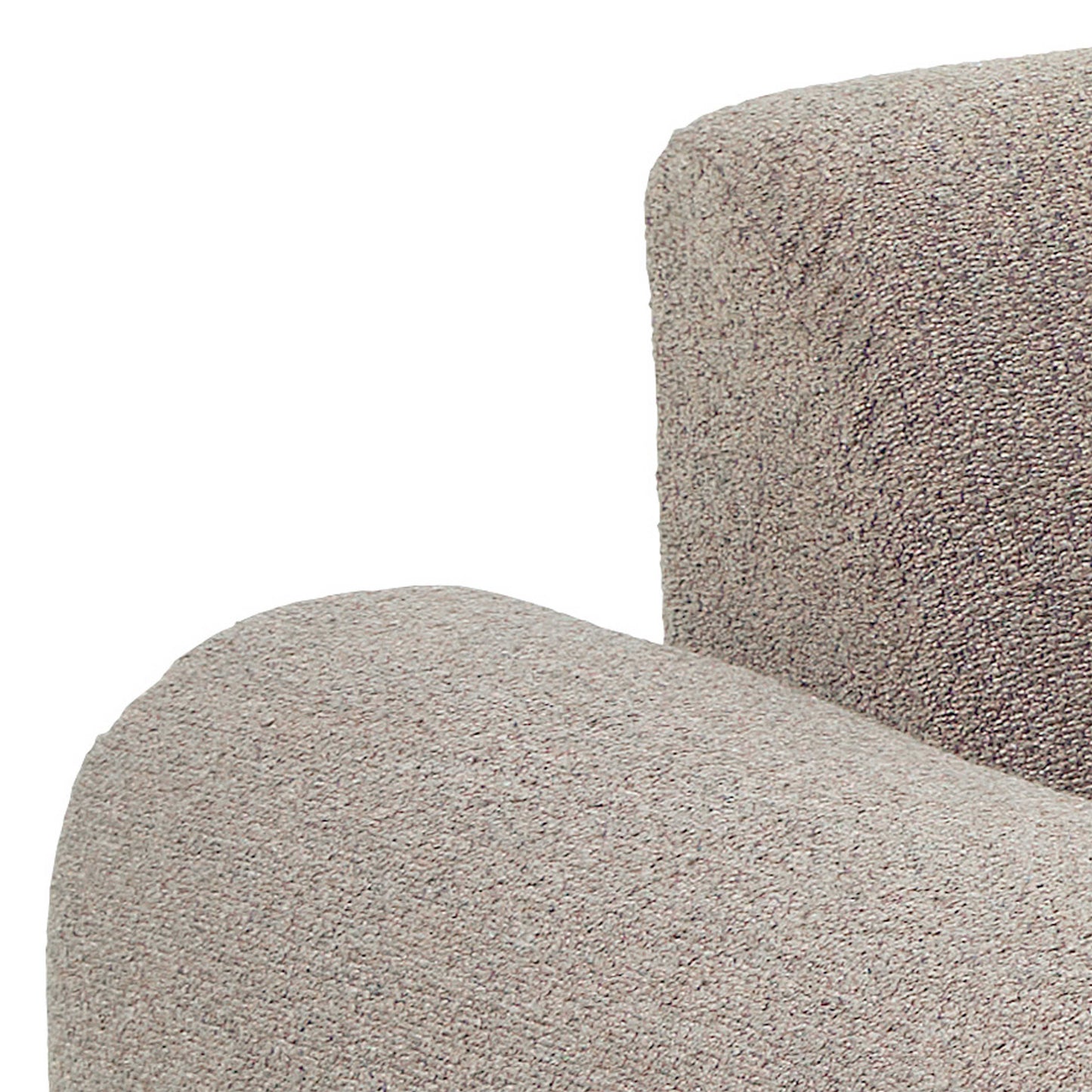 Bilbao Boucle Beige Chaise Longue Sofa 3 Seater Right Hand