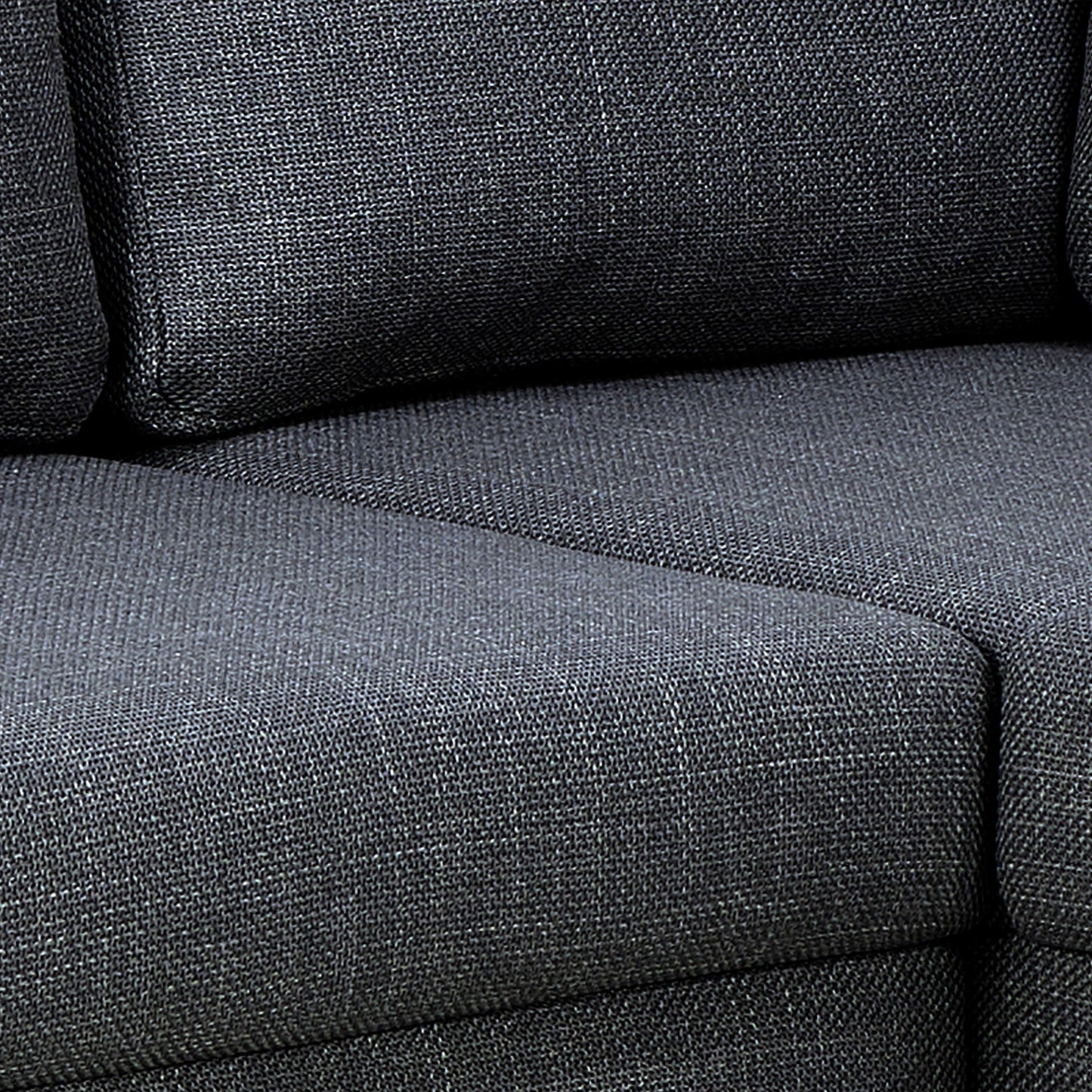 San Sebastian Right Hand Corner Sofa Upholstered Dark Grey Fabric