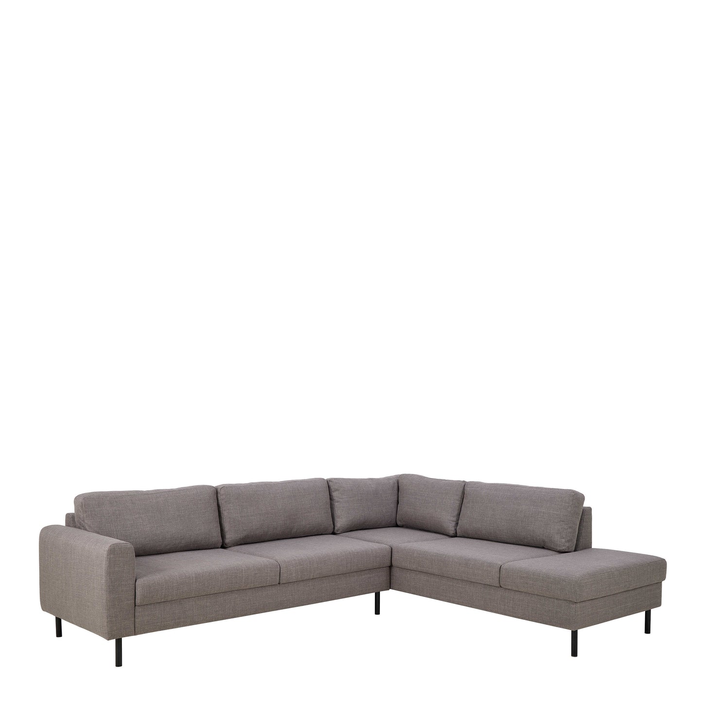San Sebastian Right Hand Corner Sofa Upholstered Light Grey Fabric