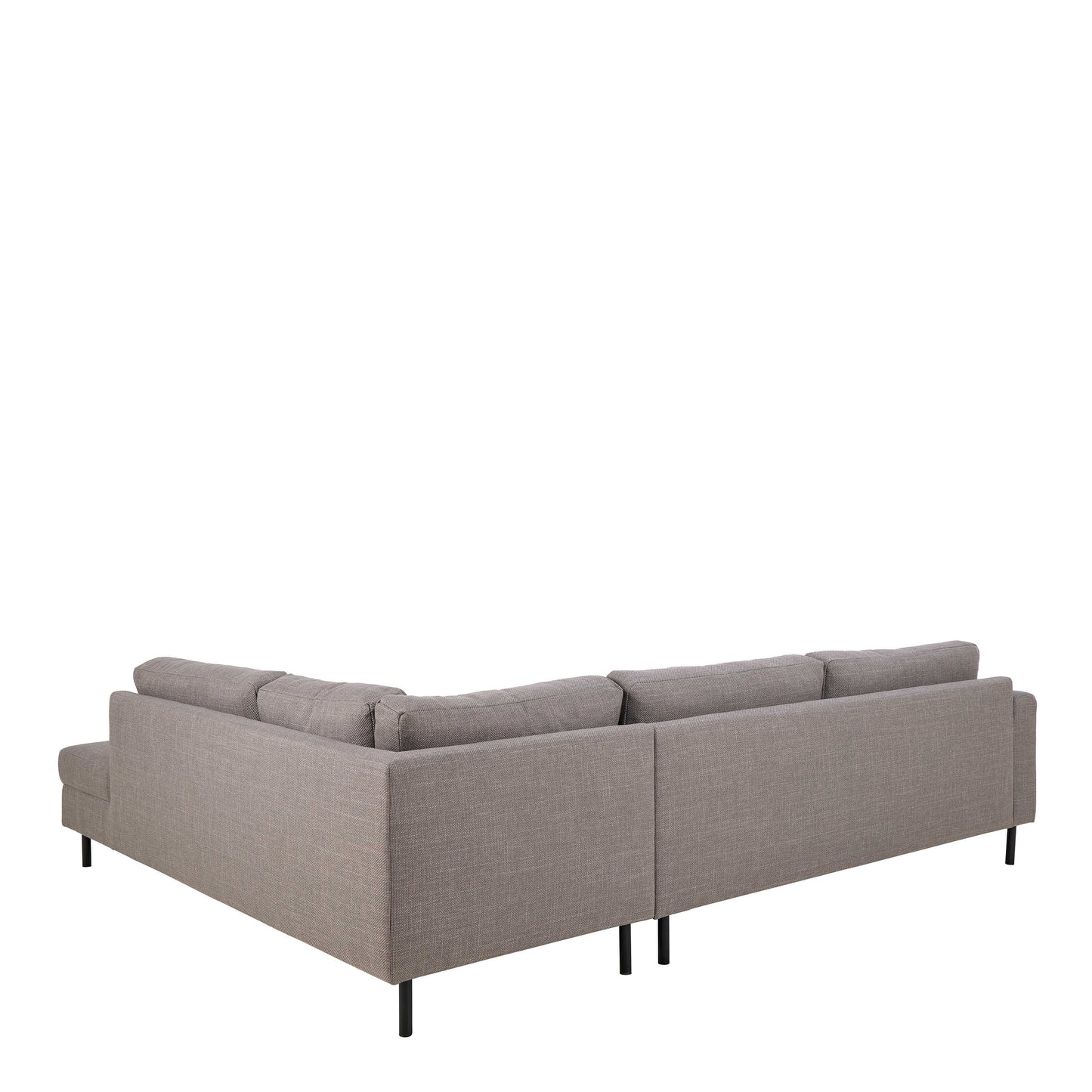 San Sebastian Right Hand Corner Sofa Upholstered Light Grey Fabric