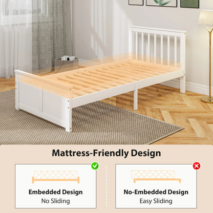 Sutton White Wooden Single Bed Frame 2 Integrated Storage Drawers