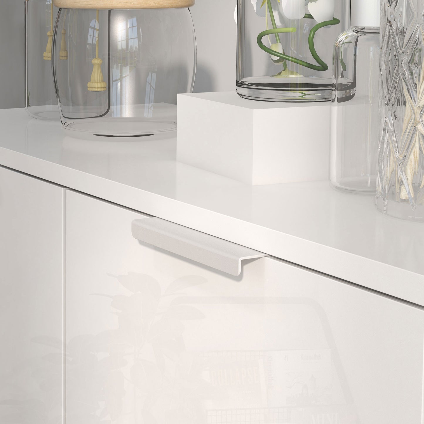 Conoyo Wooden White 5 Shelf Shoe Storage Cupboard