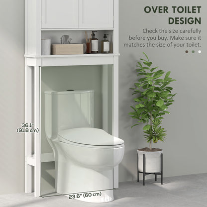 Nivele Over Toilet And Appliance Storage Cabinet In White