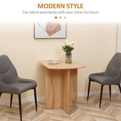 Mosusa Wooden Wood Effect Drop Leaf Dining Table For 4