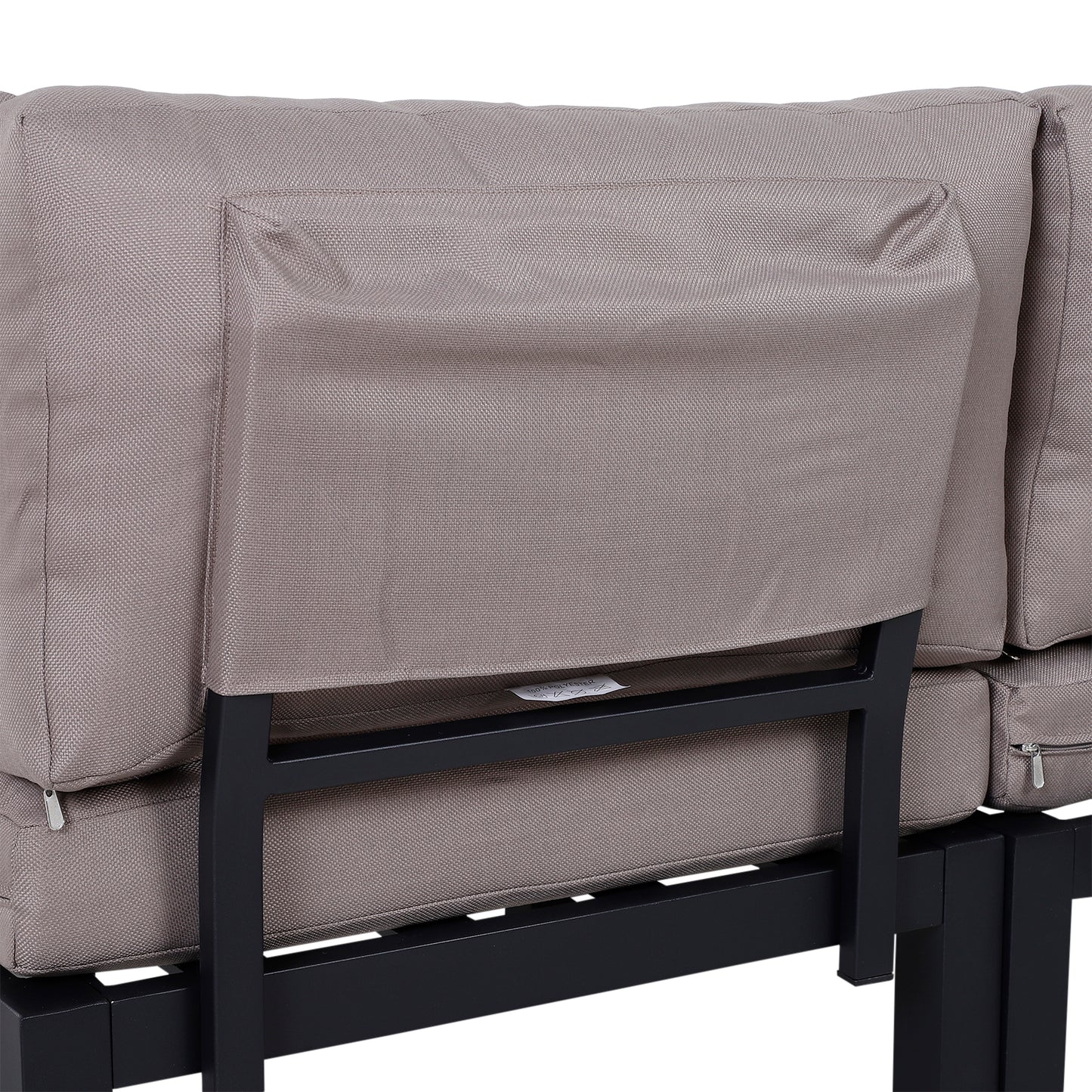 Maha 4 Seater Garden Furniture Set with Corner Sofa Coffee Table and Side Tables
