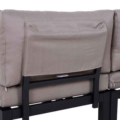 Maha 4 Seater Garden Furniture Set with Corner Sofa Coffee Table and Side Tables